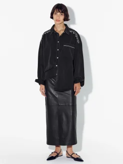 PARFOIS Chaqueta Vaquera Con Cristales Negro Hot