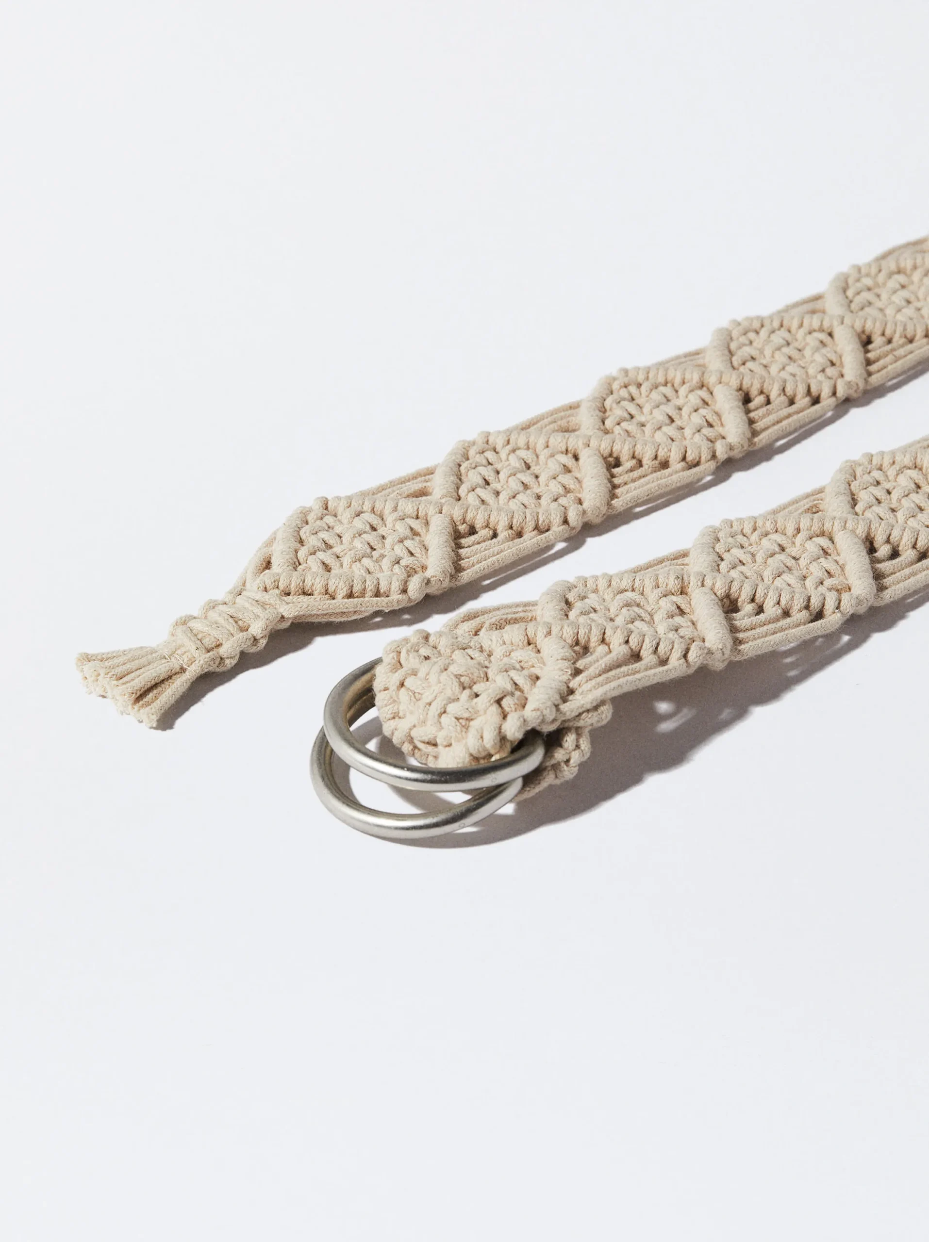 PARFOIS Cinturón Crochet Crudo Outlet