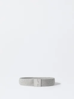 PARFOIS Cinturón Elástico Hebilla Plateado Flash Sale