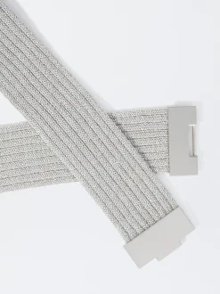 PARFOIS Cintur&oacute;n El&aacute;stico Hebilla Plateado Flash Sale