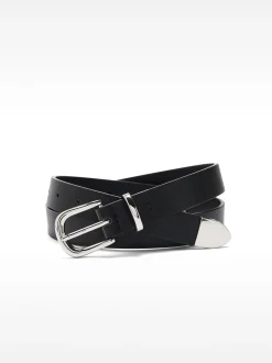 PARFOIS Cinturón Liso Con Hebilla Negro Store