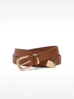 PARFOIS Cinturón Liso Con Hebilla Camel Best