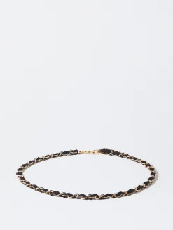 PARFOIS Cinturón Metálico Eslabones Dorado Negro Cheap