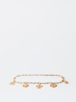 PARFOIS Cintur&oacute;n Met&aacute;lico Con Charms Dorado Clearance