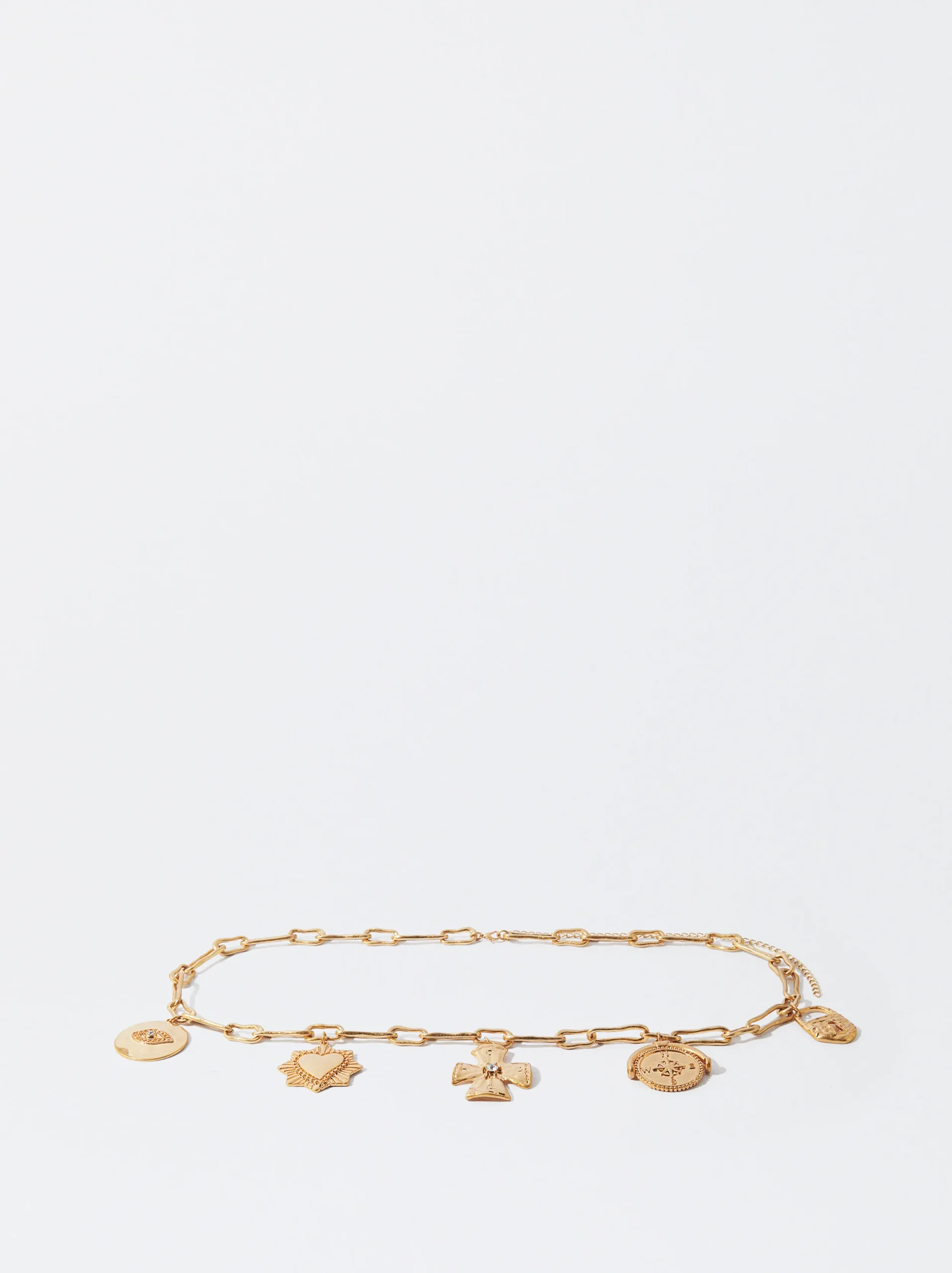 PARFOIS Cinturón Metálico Con Charms Dorado Clearance