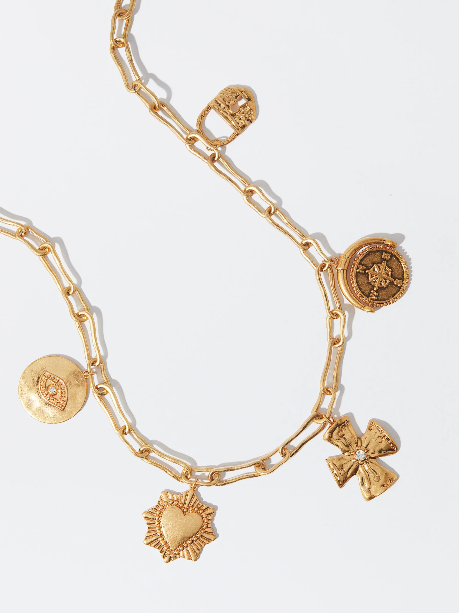 PARFOIS Cinturón Metálico Con Charms Dorado Clearance