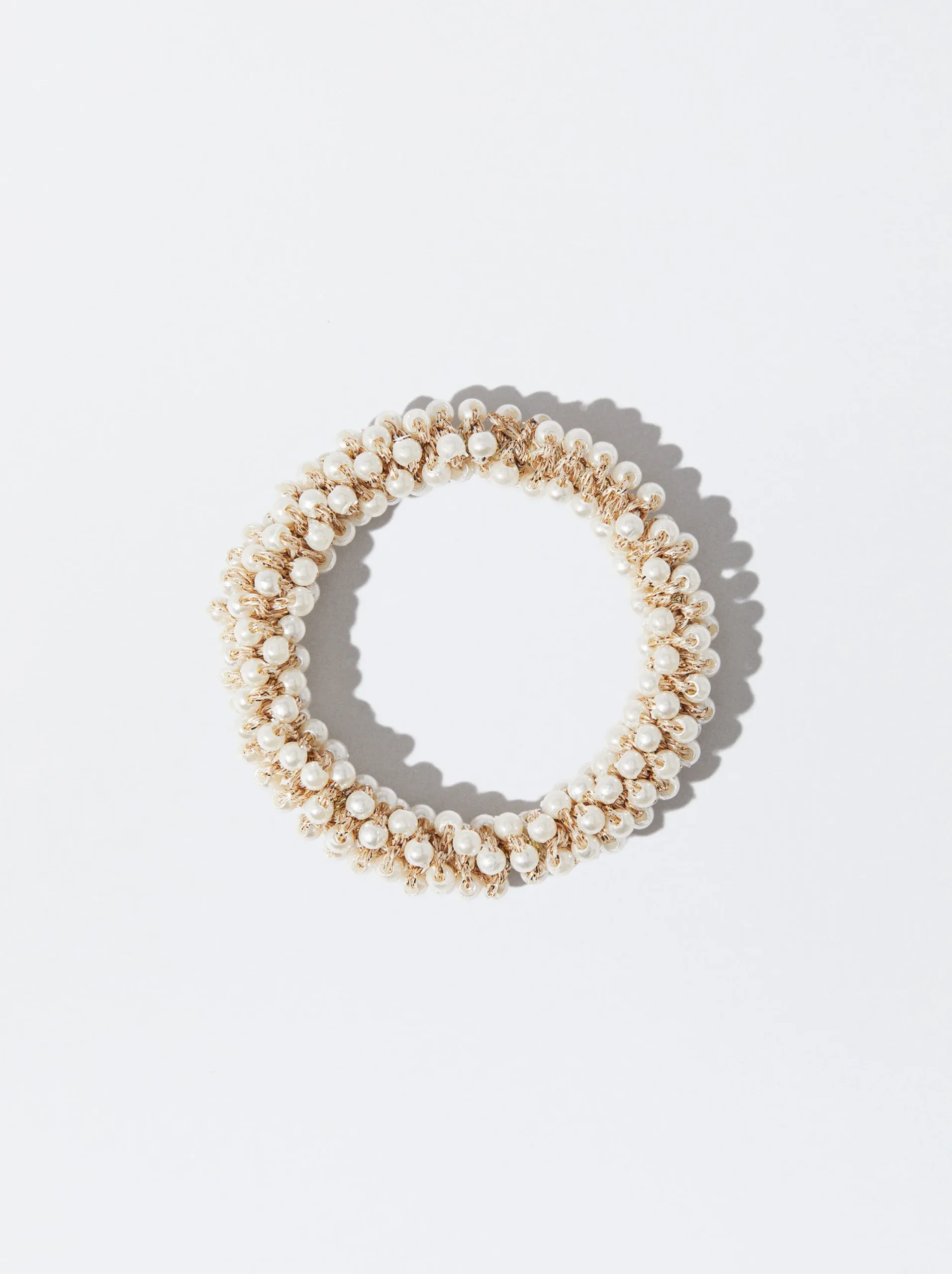 PARFOIS Coletero Con Perlas Blanco Discount