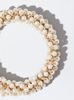 PARFOIS Coletero Con Perlas Blanco Discount