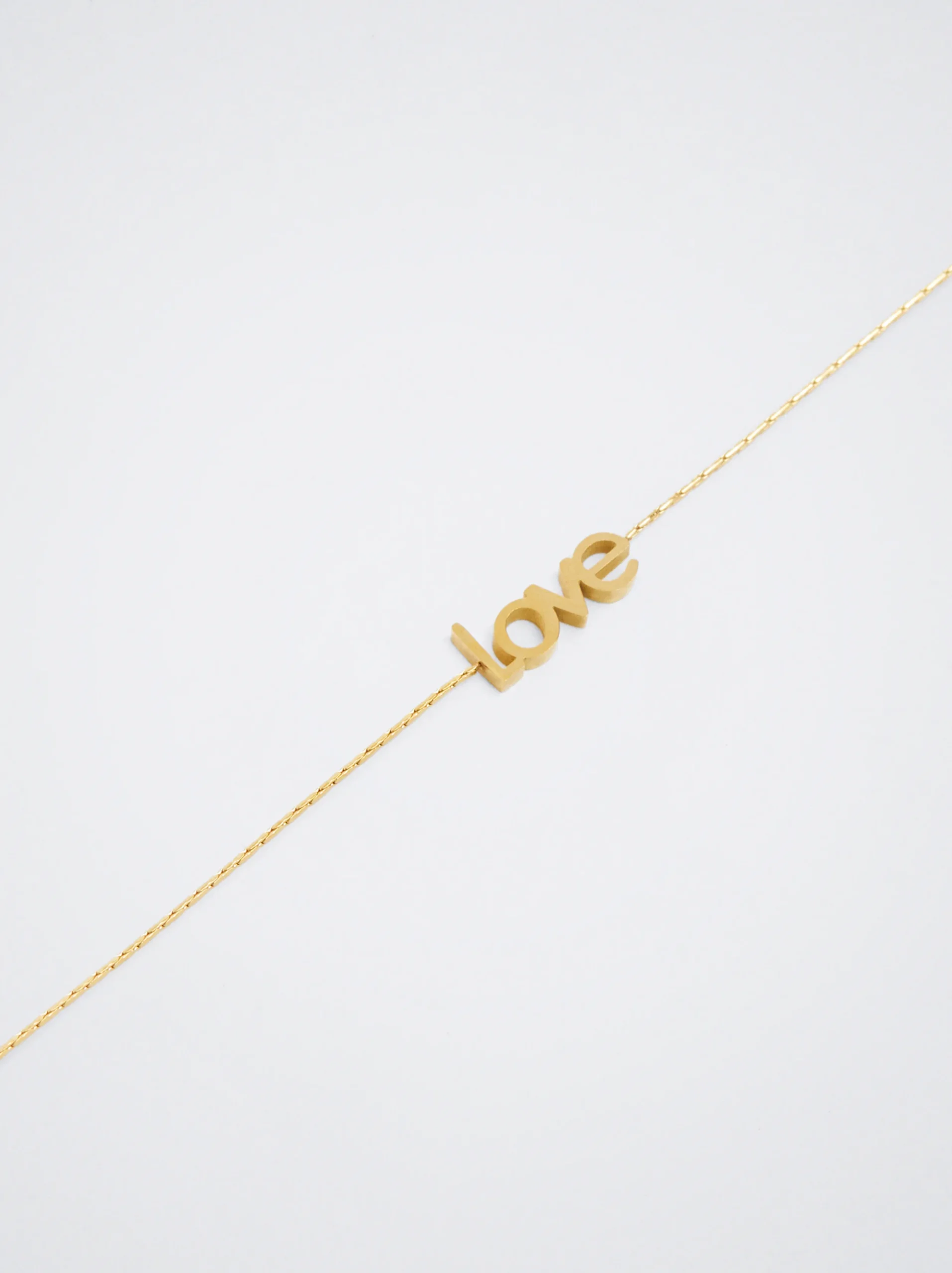 PARFOIS Collar Acero Love Dorado New