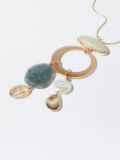 PARFOIS Collar Colgantes Con Resina Multicor Store