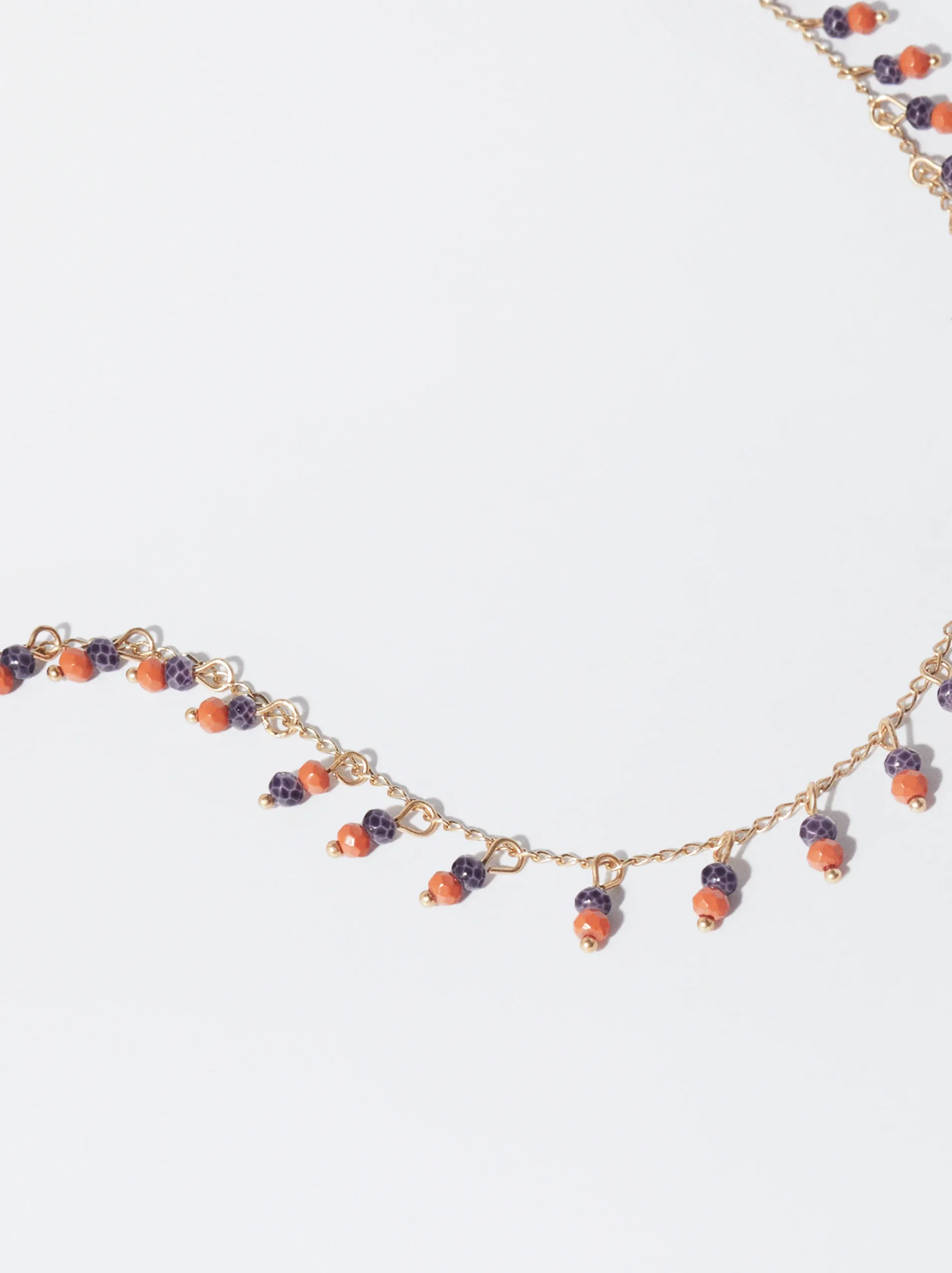 PARFOIS Collar Con Abalorios Multicor Best Sale