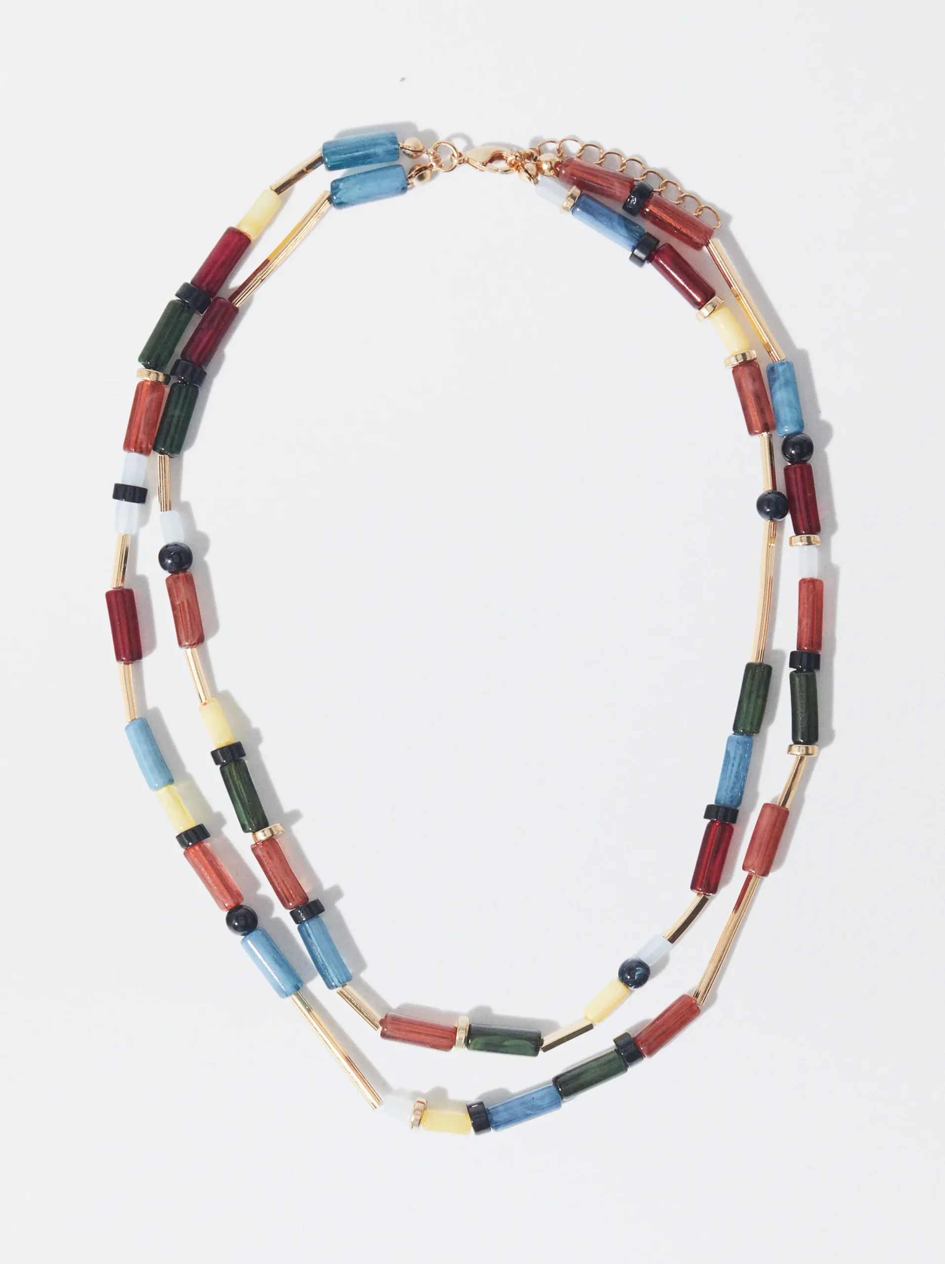 PARFOIS Collar Con Abalorios Multicor Cheap