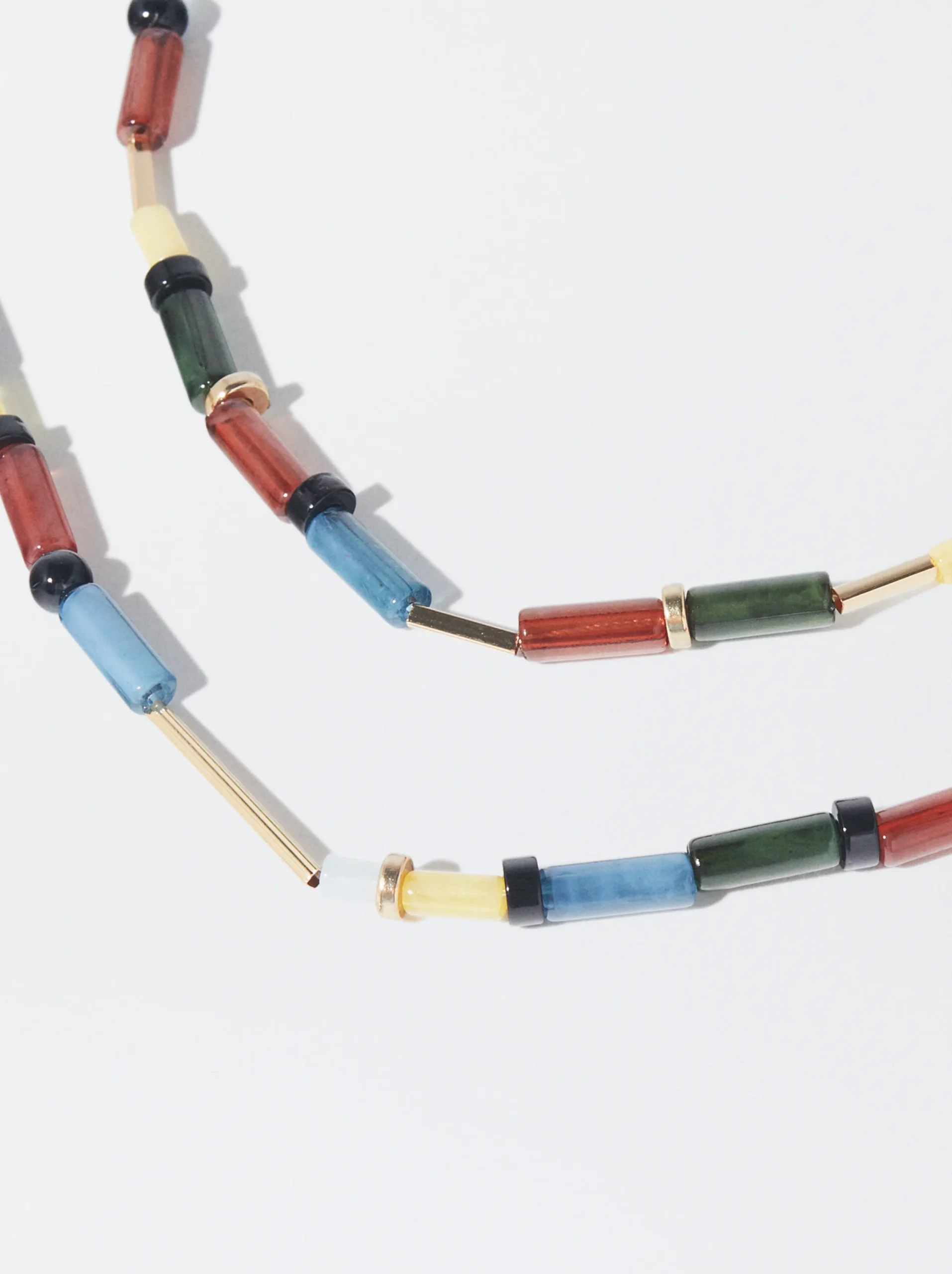 PARFOIS Collar Con Abalorios Multicor Cheap