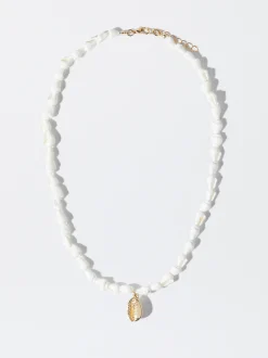 PARFOIS Collar Con Concha Dorado Store