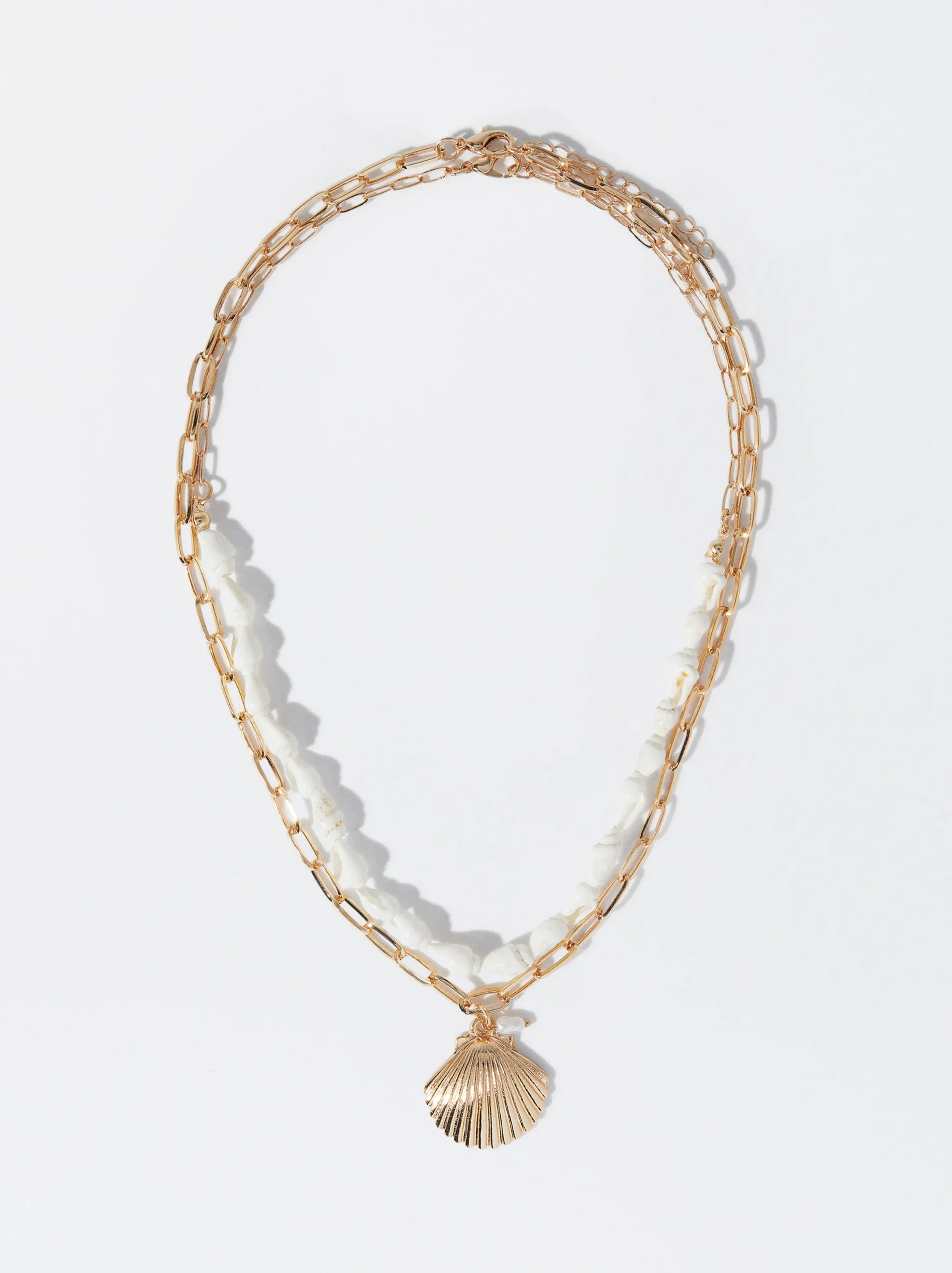 PARFOIS Collar Con Conchas Dorado Cheap