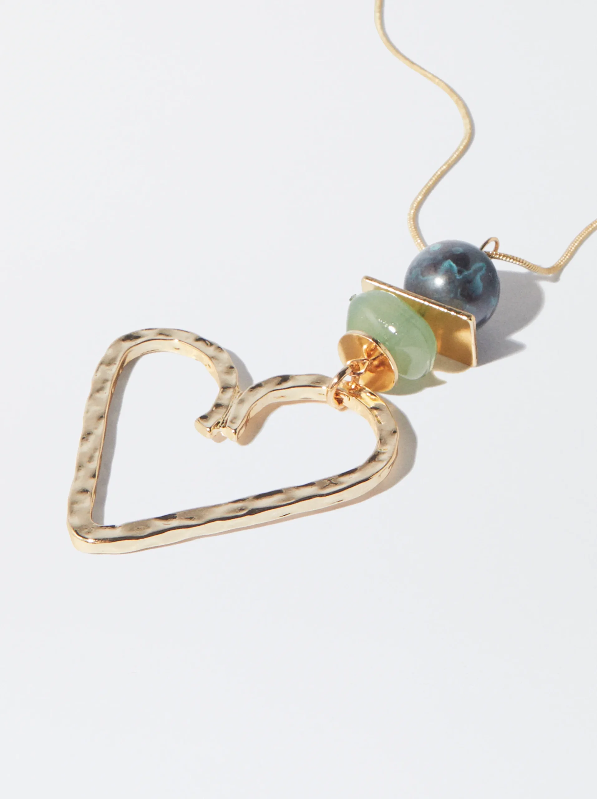 PARFOIS Collar Con Corazón Verde Outlet