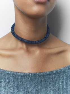 PARFOIS Collar Con Cristales Azul Flash Sale