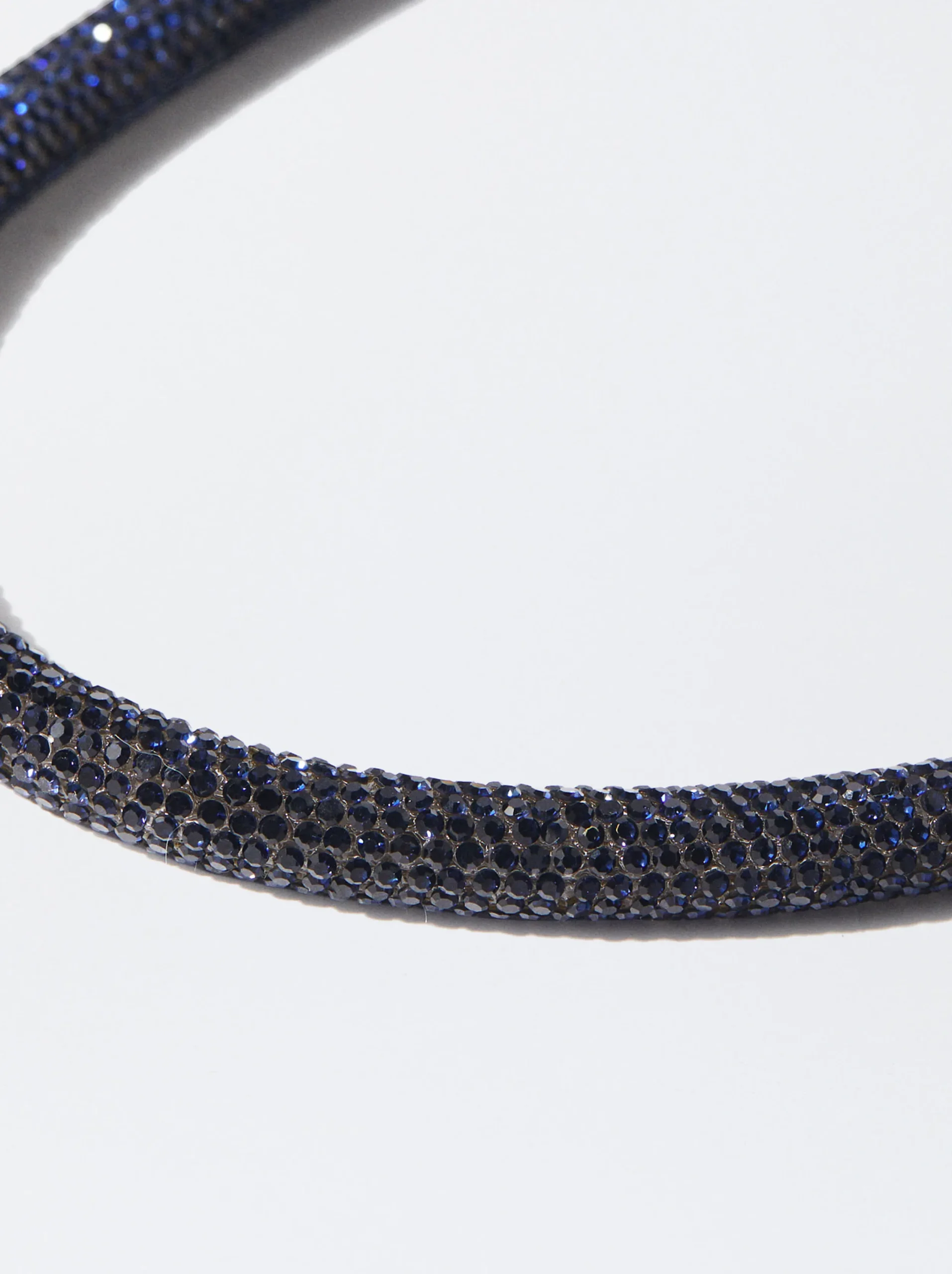 PARFOIS Collar Con Cristales Azul Flash Sale