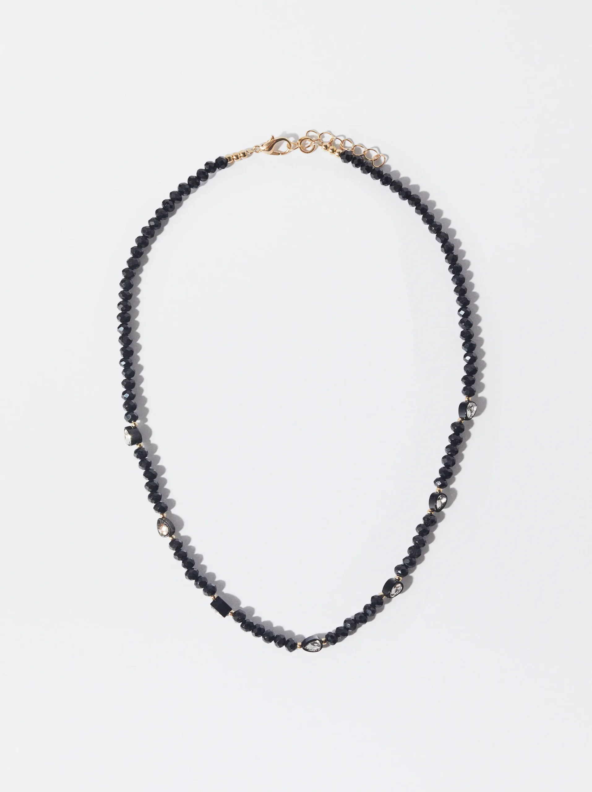 PARFOIS Collar Con Cristales Negro Sale