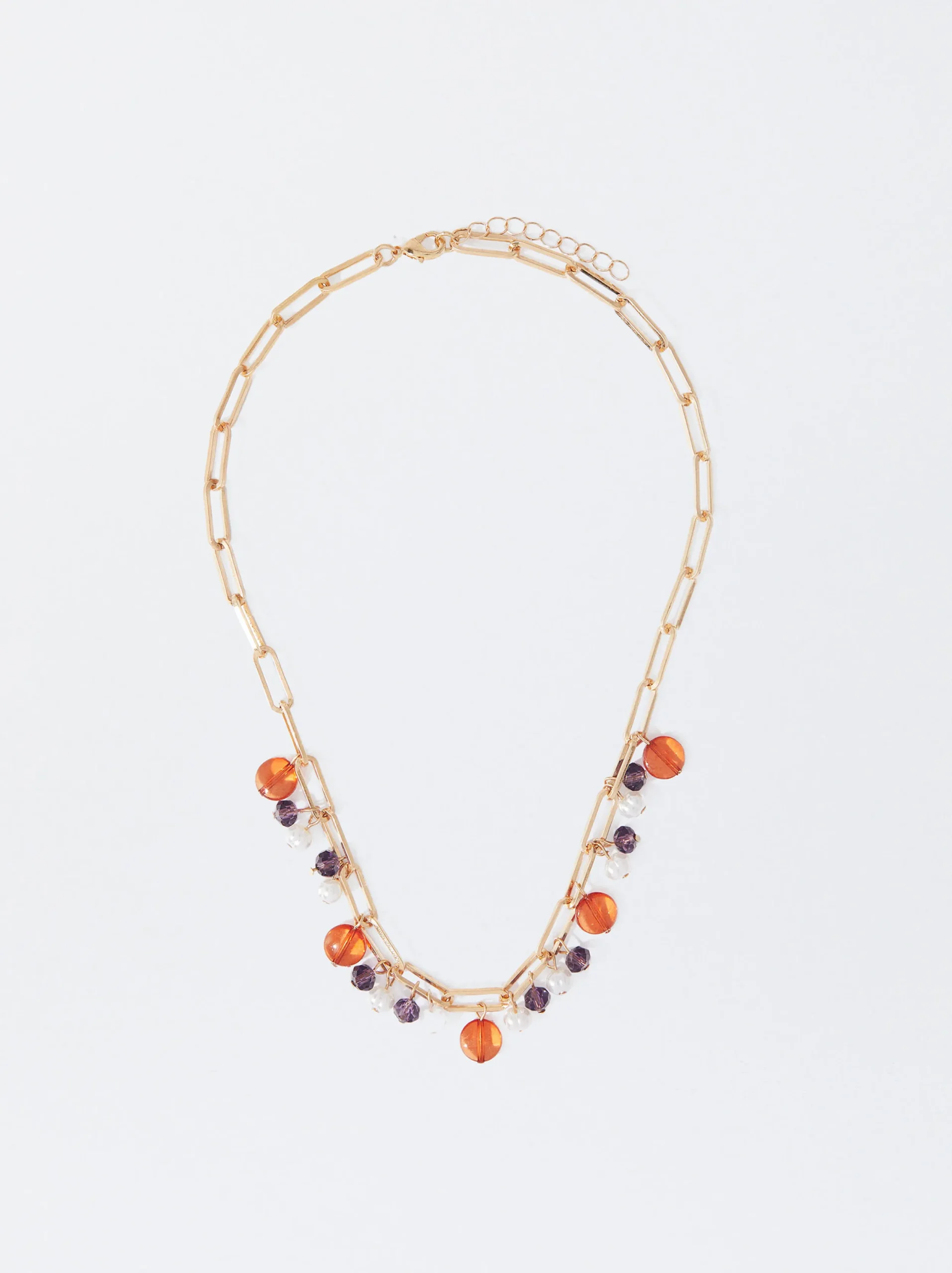 PARFOIS Collar Con Cristales Multicor Cheap