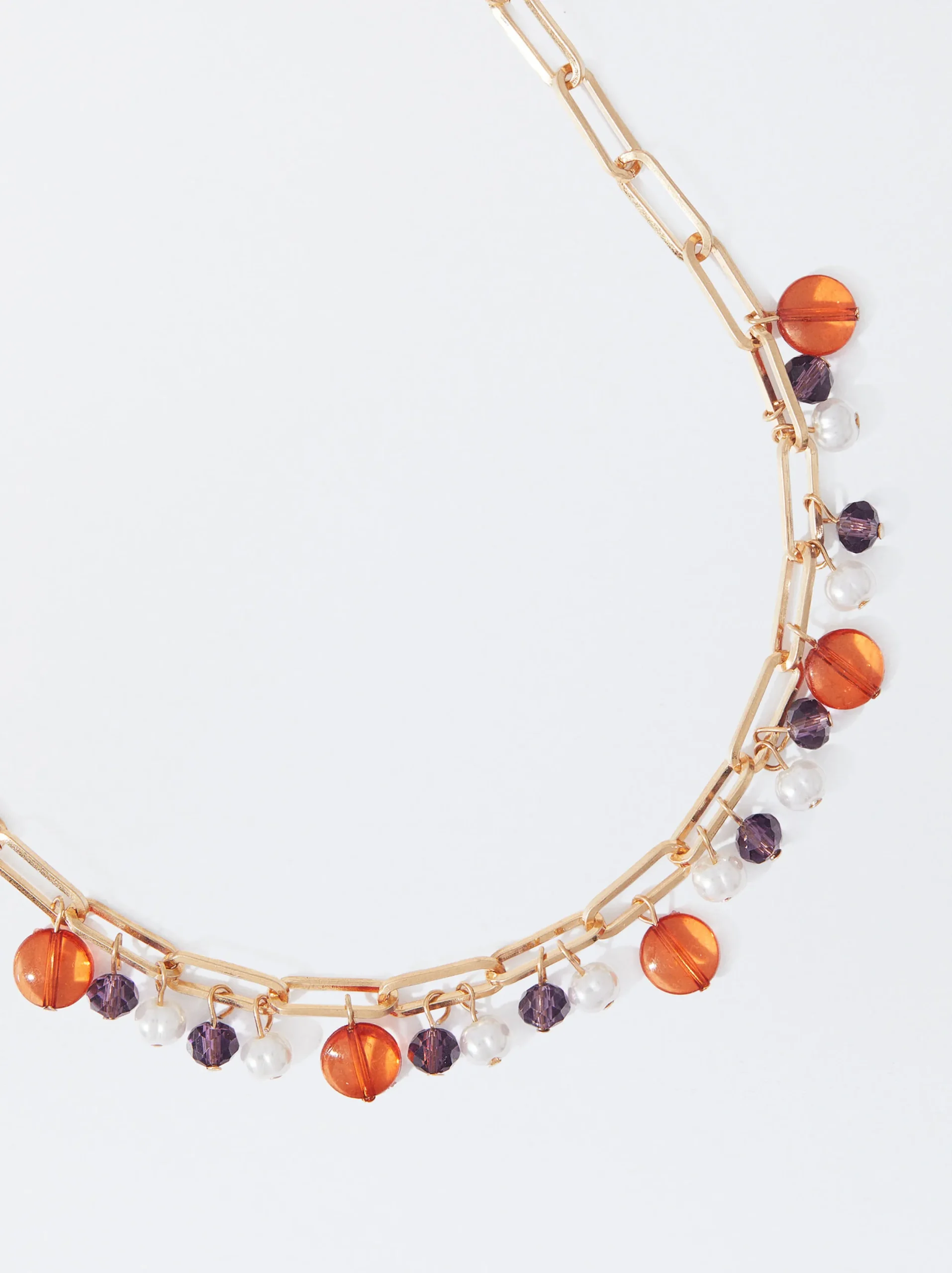 PARFOIS Collar Con Cristales Multicor Cheap
