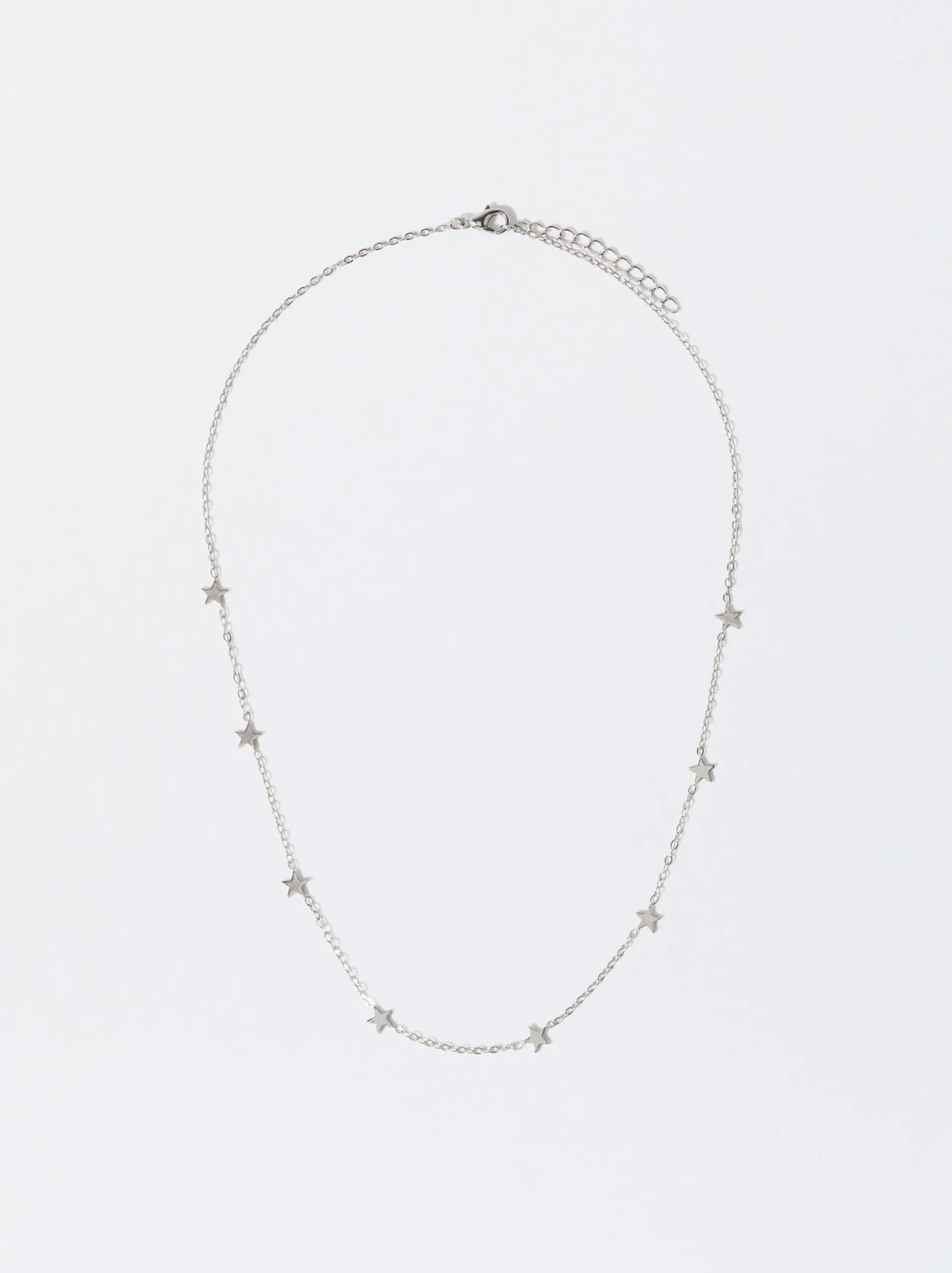 PARFOIS Collar Con Estrellas Plateado Sale