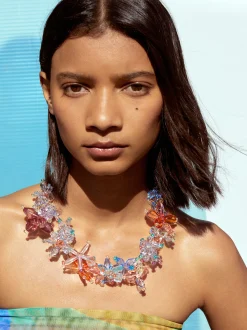 PARFOIS Collar Con Flores Multicor Best Sale