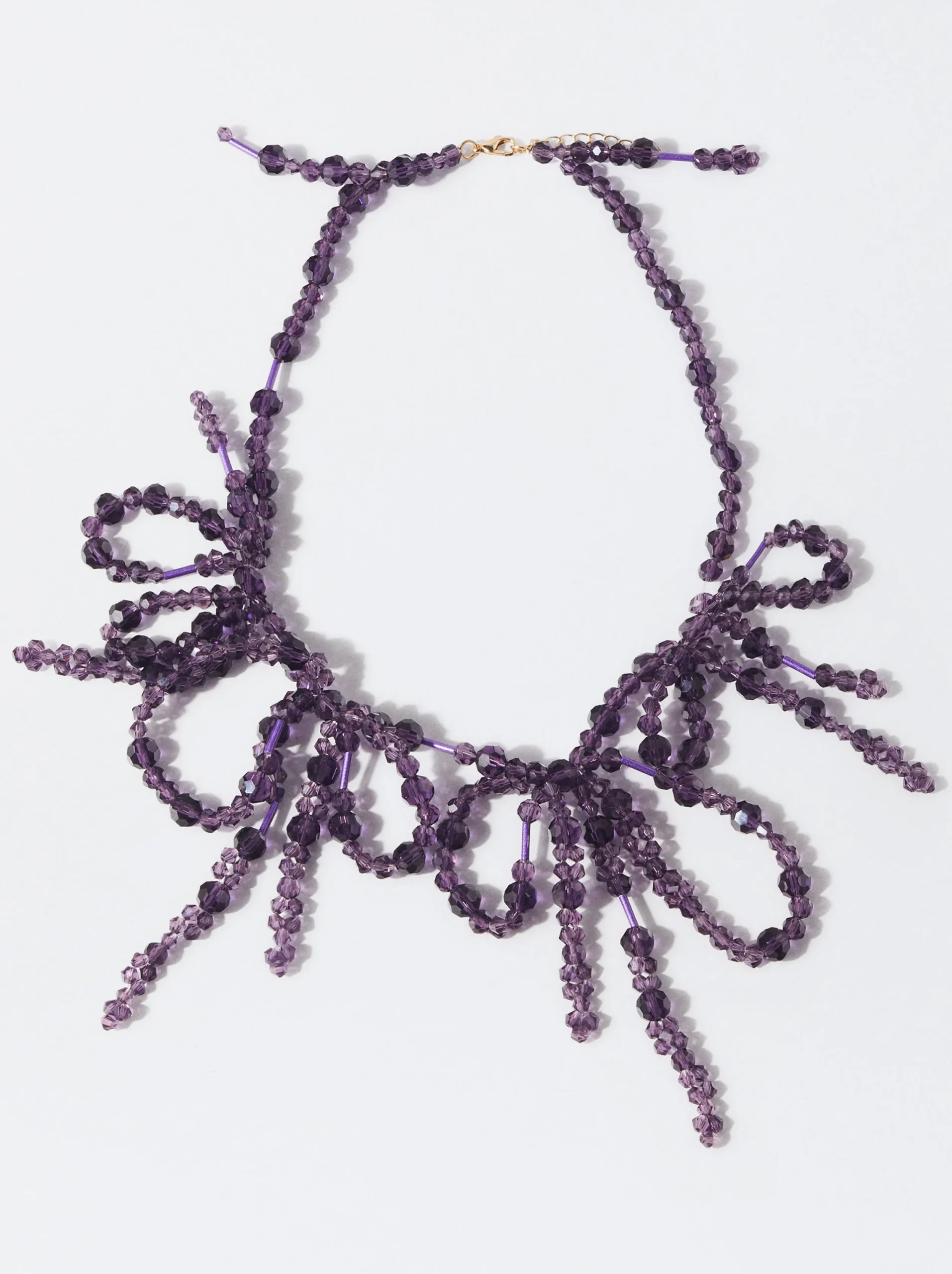 PARFOIS Collar Con Lazos Violeta Cheap