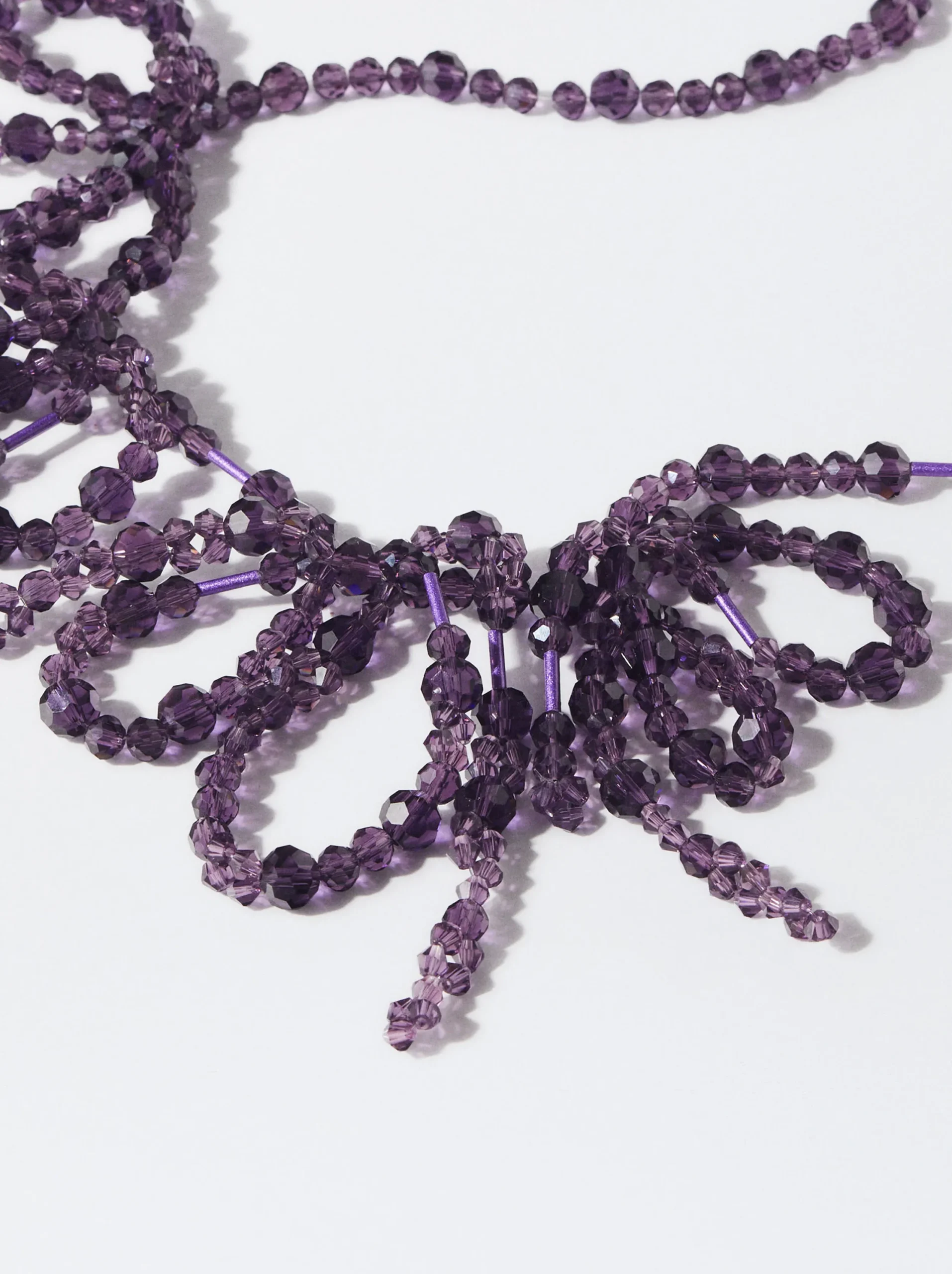 PARFOIS Collar Con Lazos Violeta Cheap