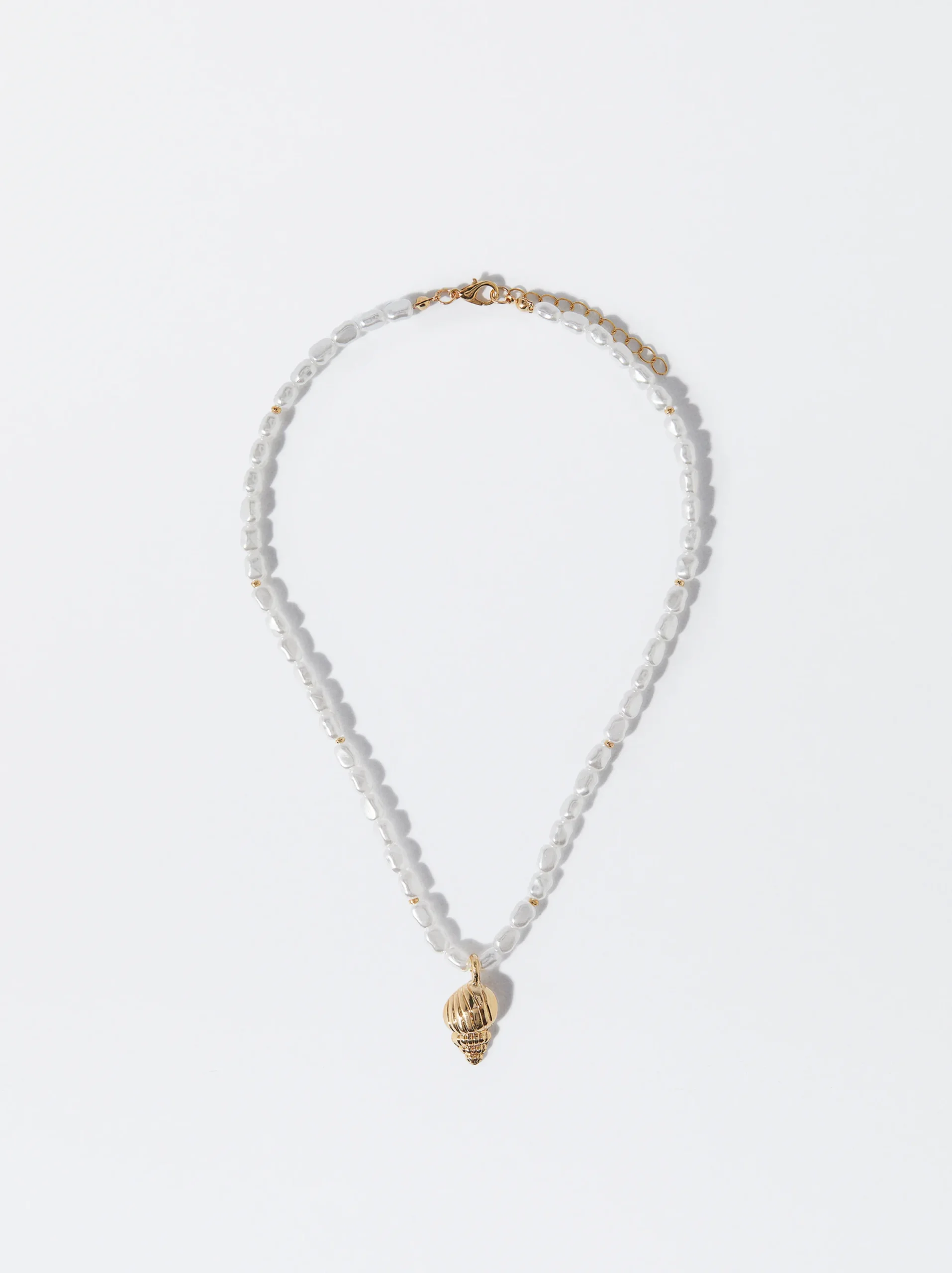 PARFOIS Collar Con Perlas Dorado Discount