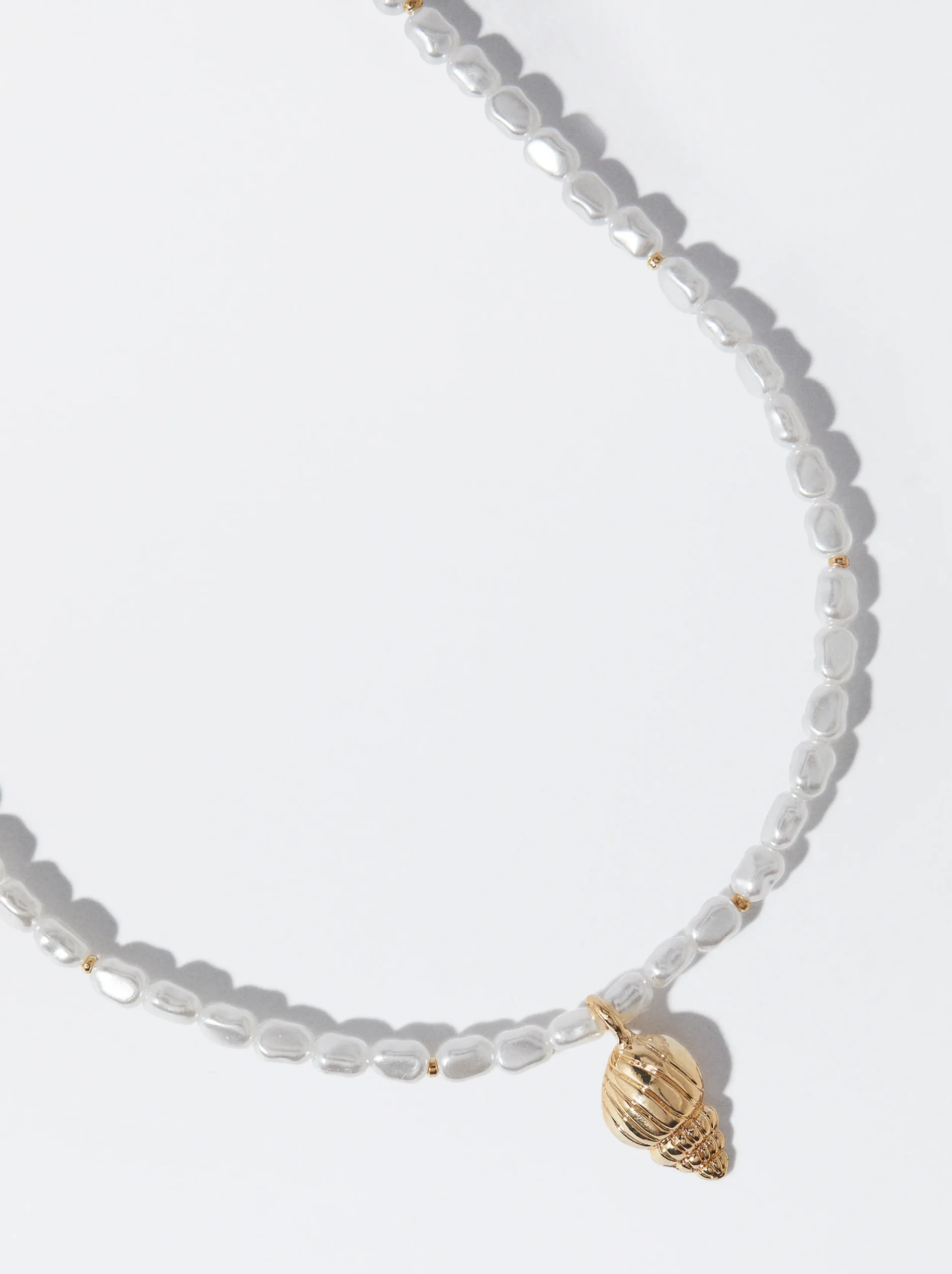 PARFOIS Collar Con Perlas Dorado Discount
