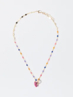 PARFOIS Collar Con Piedra Multicor Best