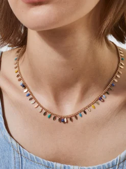 PARFOIS Collar Con Piedra Multicor Hot