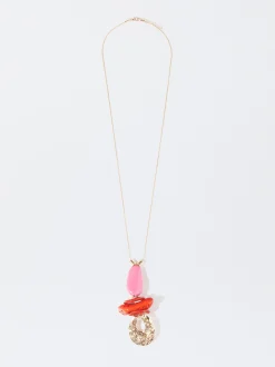 PARFOIS Collar Con Piedra Y Resina Multicor Store