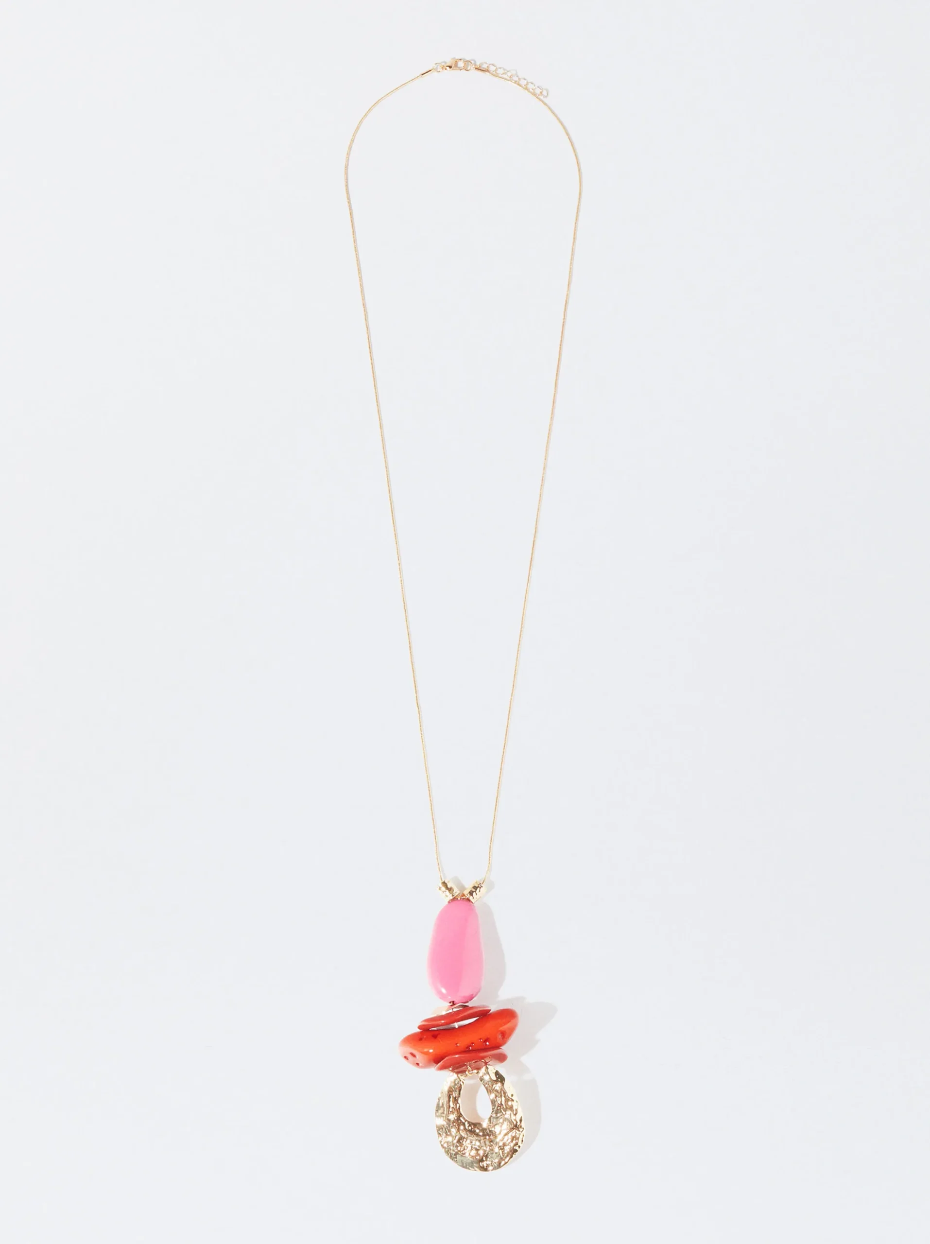 PARFOIS Collar Con Piedra Y Resina Multicor Store