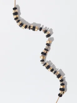 PARFOIS Collar Con Resina Negro Cheap