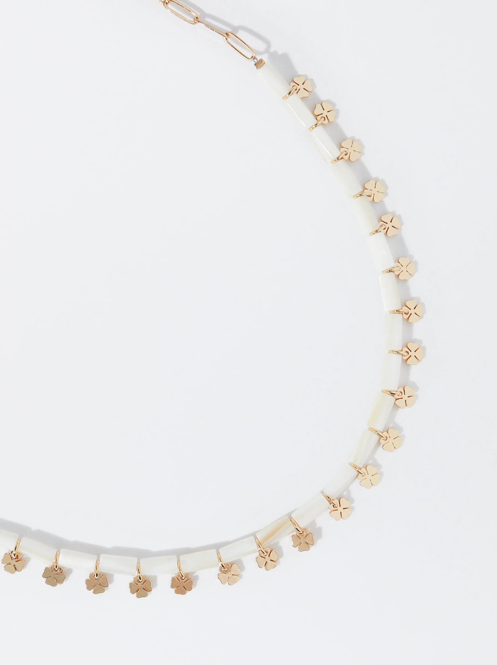 PARFOIS Collar Con Trébol Dorado Best