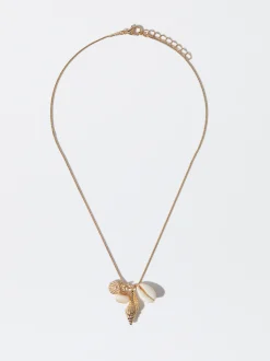 PARFOIS Collar Conchas Dorado Cheap