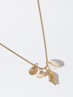 PARFOIS Collar Conchas Dorado Cheap