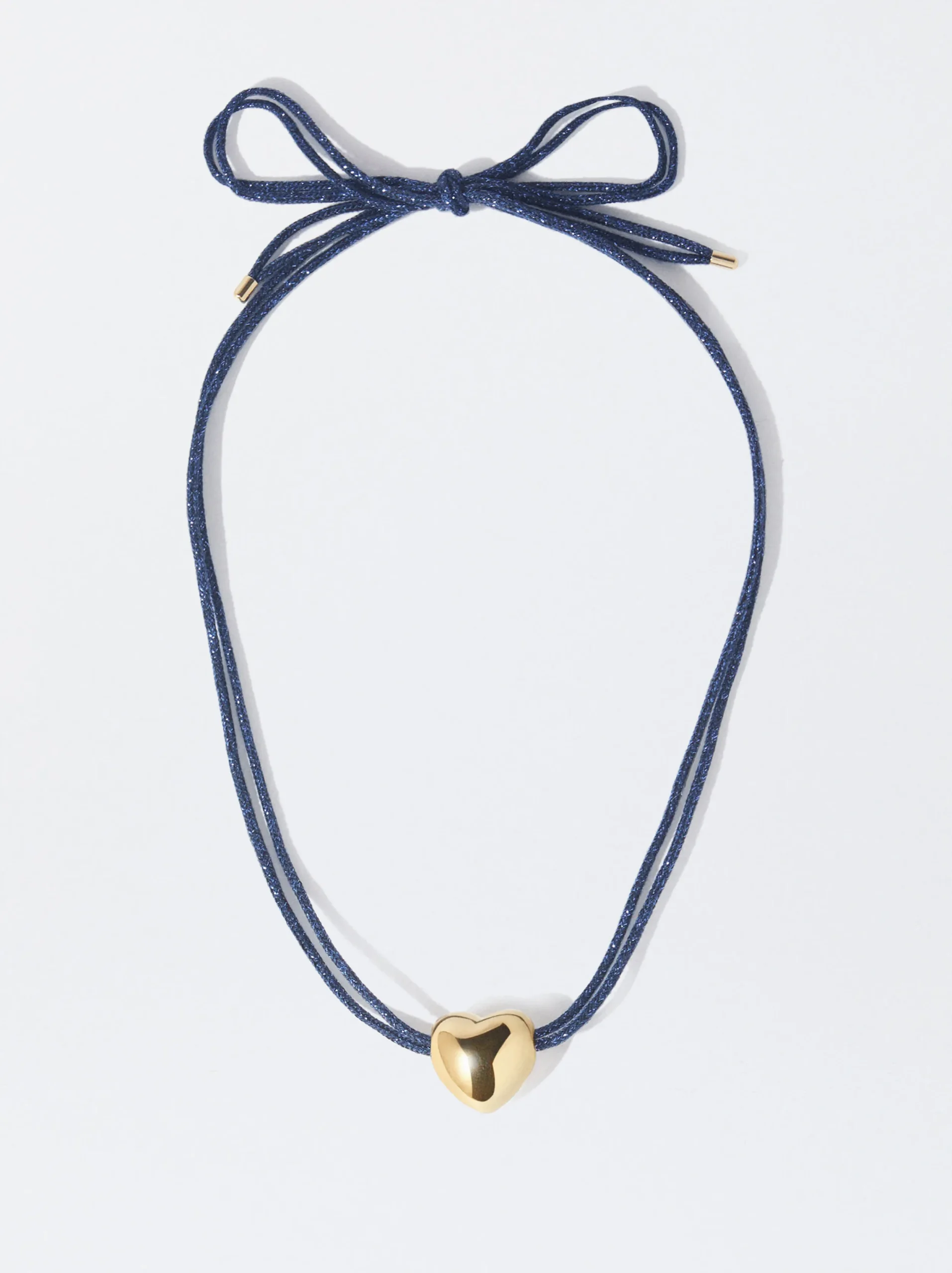 PARFOIS Collar Corazón Dorado Azul Clearance