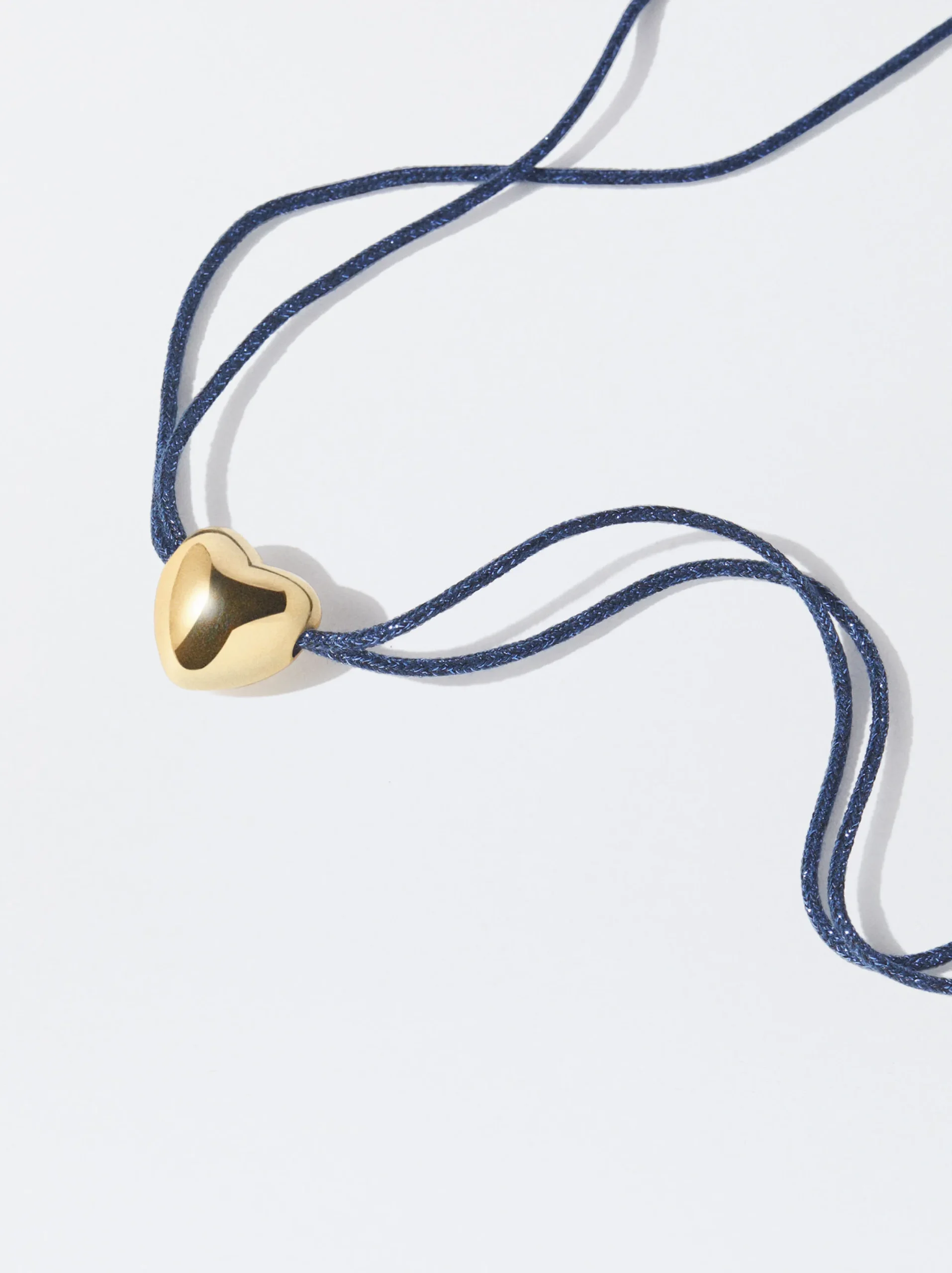 PARFOIS Collar Corazón Dorado Azul Clearance