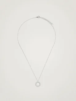 PARFOIS Collar Corto De Acero Con Cristales Plateado Best Sale