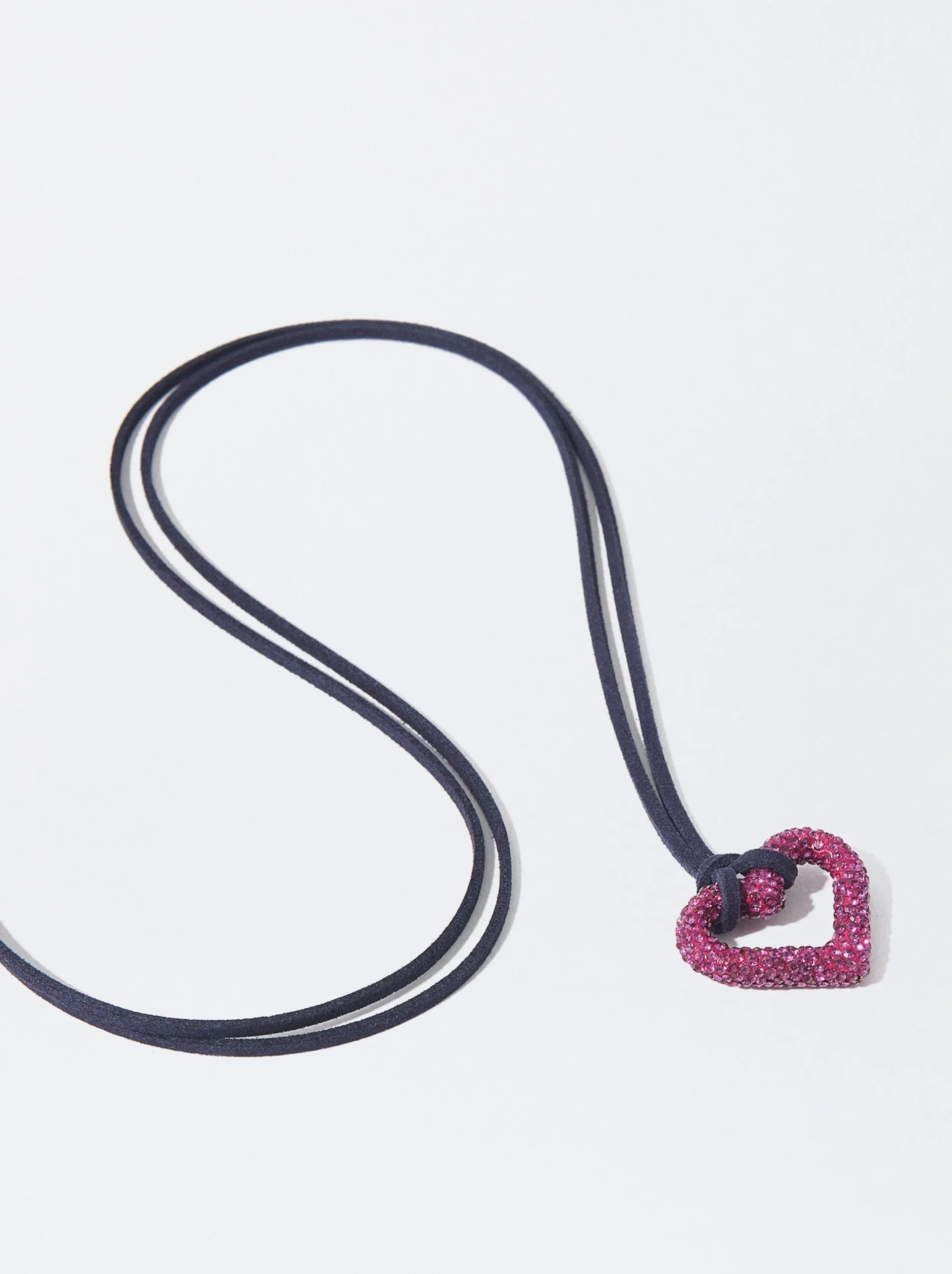 PARFOIS Collar Cuerda De Piel Con Cristales Multicor Sale