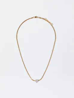PARFOIS Collar De Acero Con Corazón Multicor Flash Sale