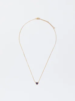 PARFOIS Collar De Acero Con Coraz&oacute;n Azul Discount