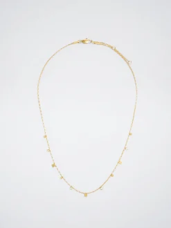 PARFOIS Collar De Acero Con Cristales Dorado Shop
