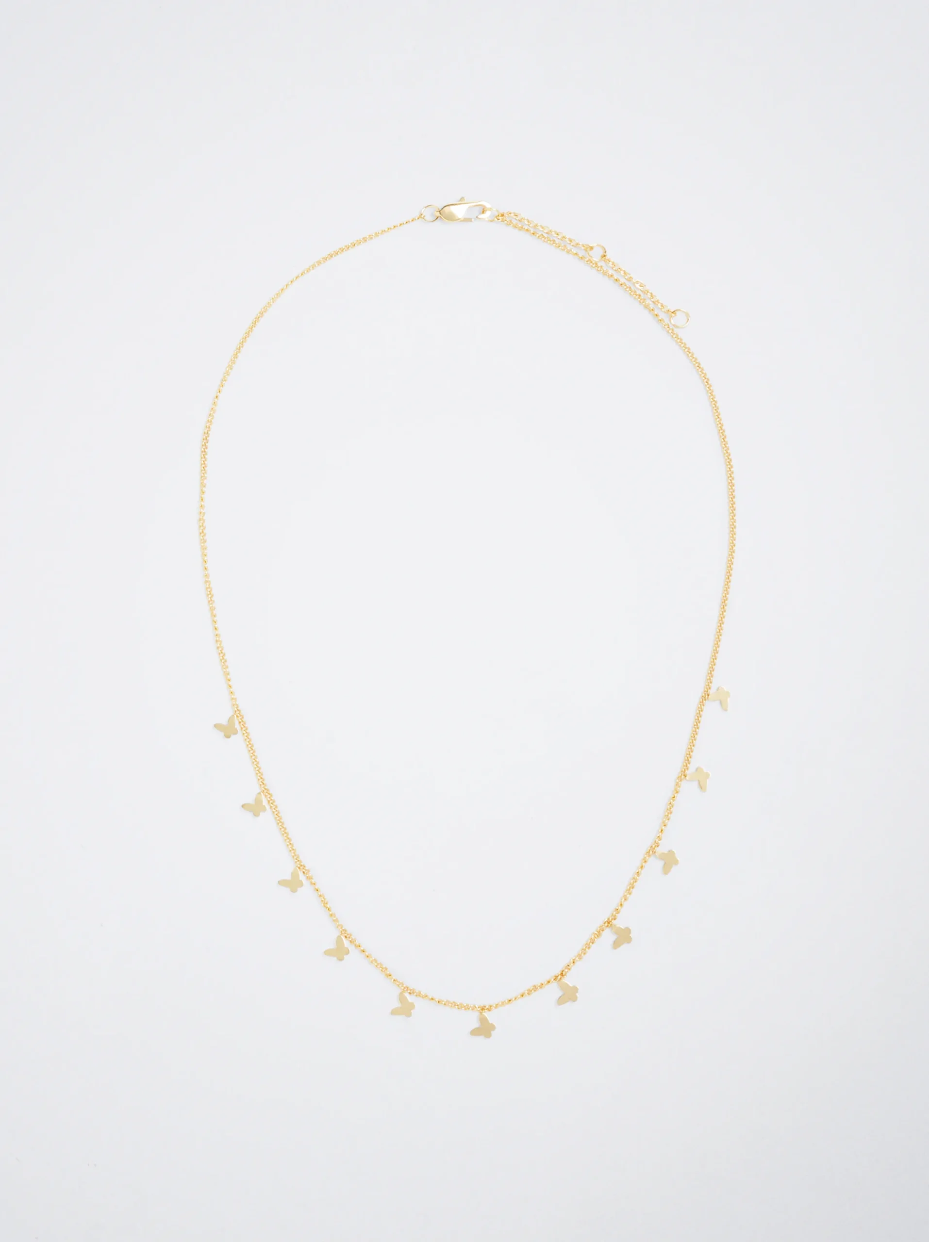 PARFOIS Collar De Acero Con Mariposas Dorado Outlet