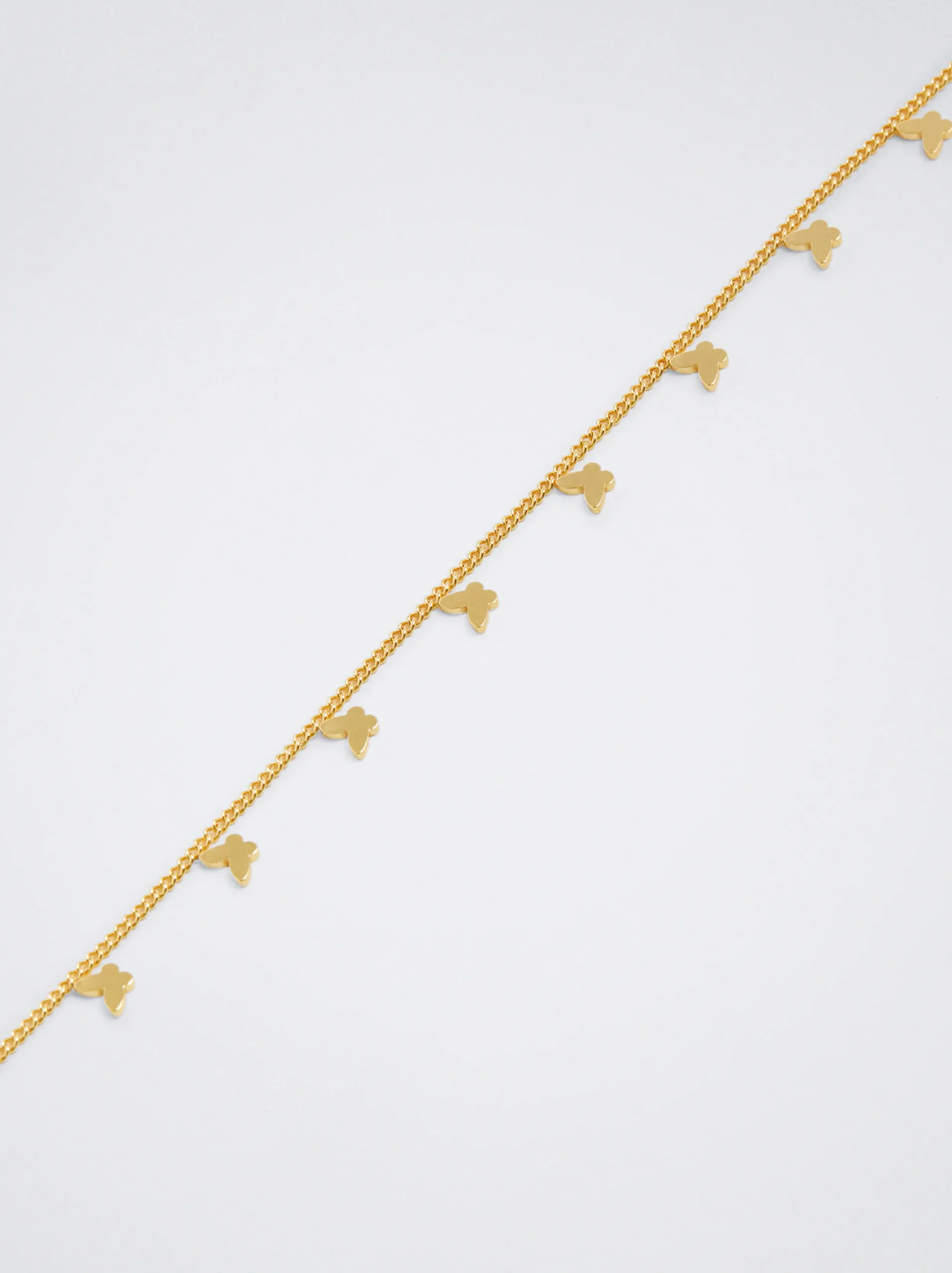 PARFOIS Collar De Acero Con Mariposas Dorado Outlet