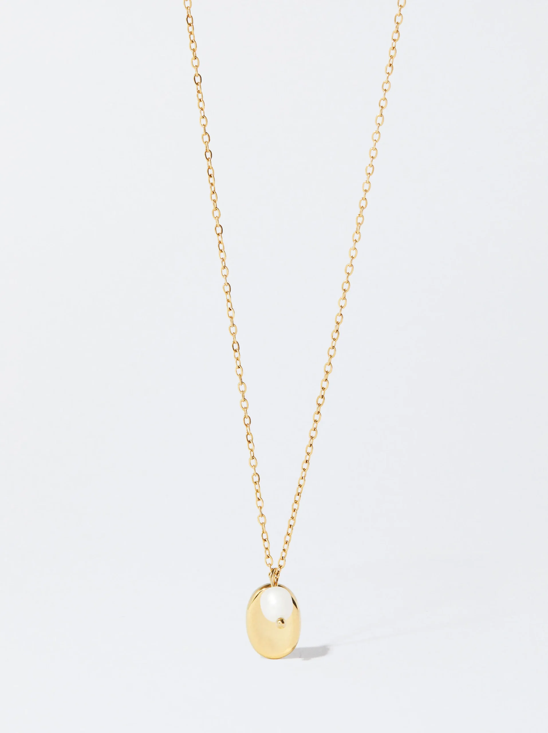 PARFOIS Collar De Acero Con Perla De Agua Dulce Outlet