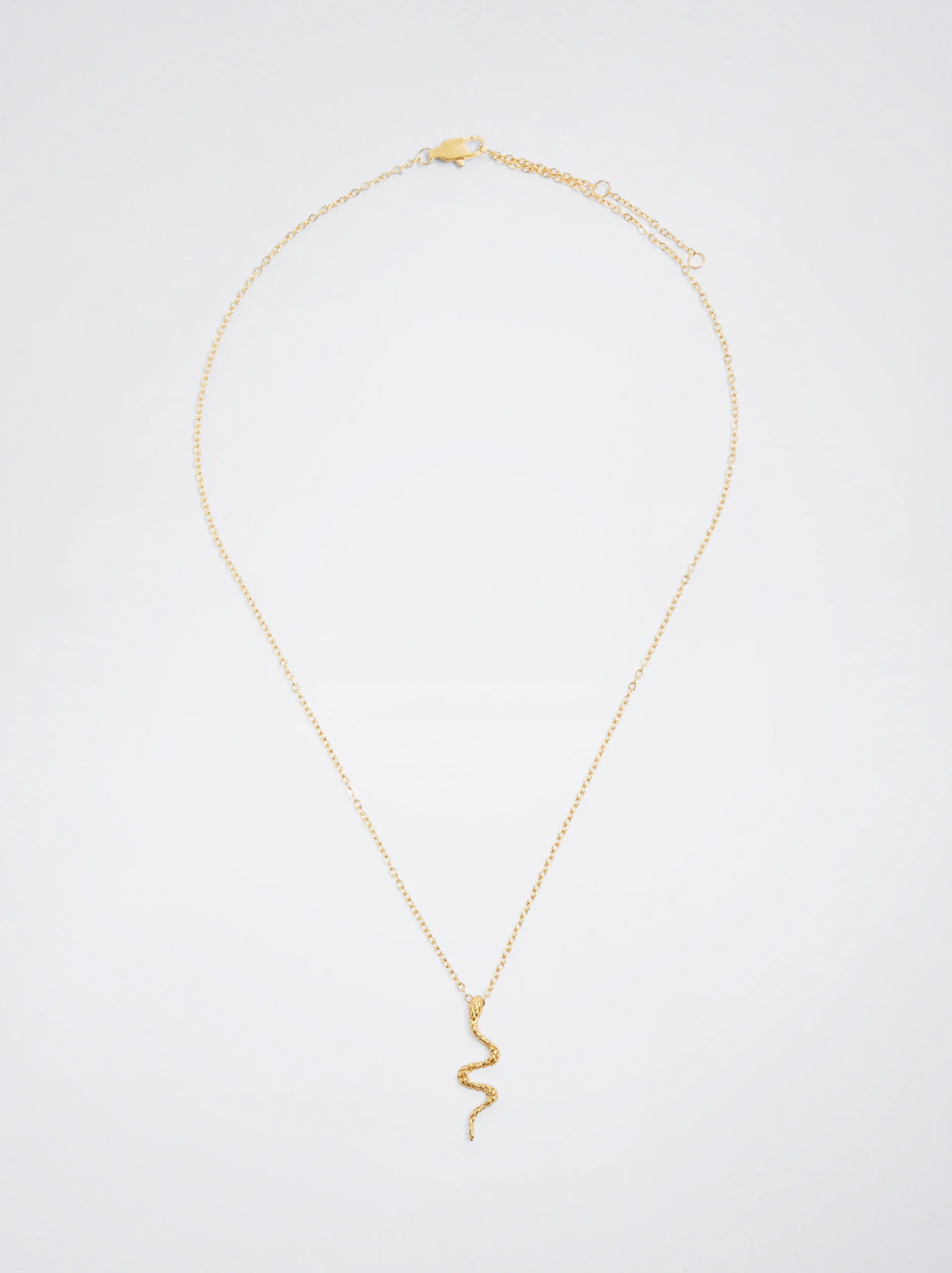 PARFOIS Collar De Acero Con Serpiente Dorado Best